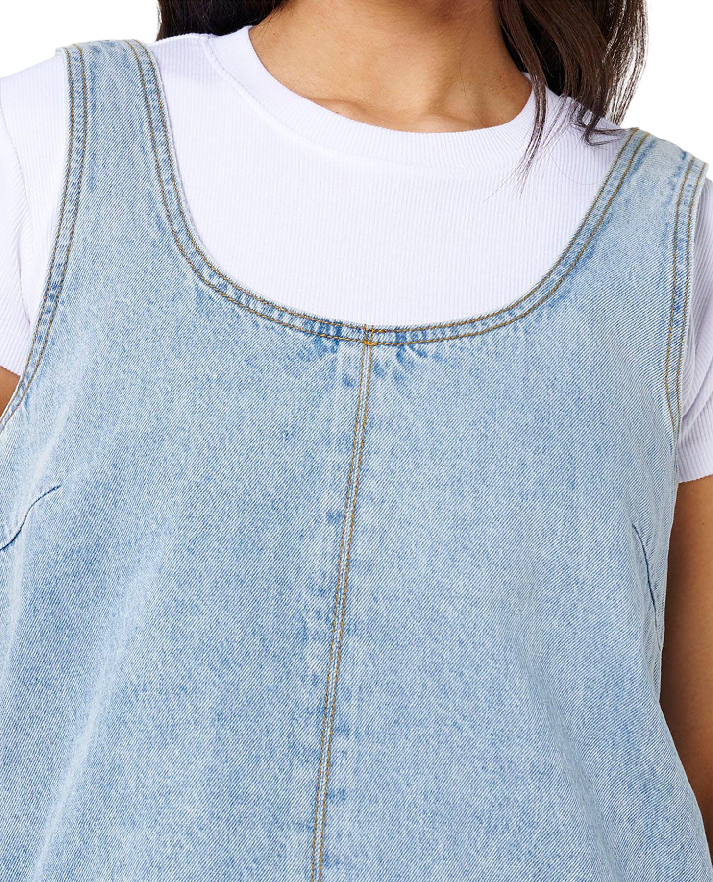 Product gallery image number 2 for product Robe mi-longue en denim Ellie - Femme