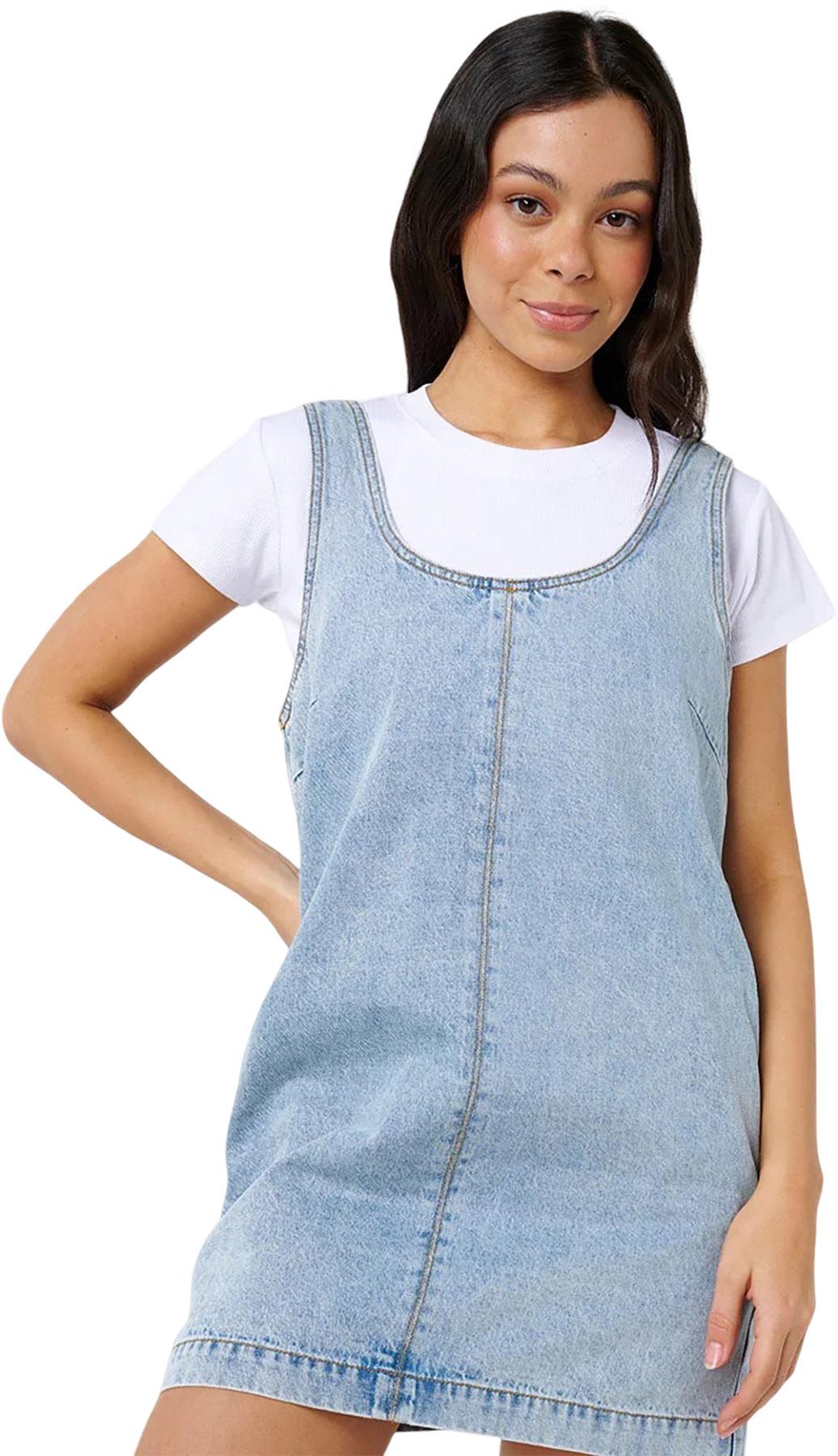 Product gallery image number 4 for product Robe mi-longue en denim Ellie - Femme