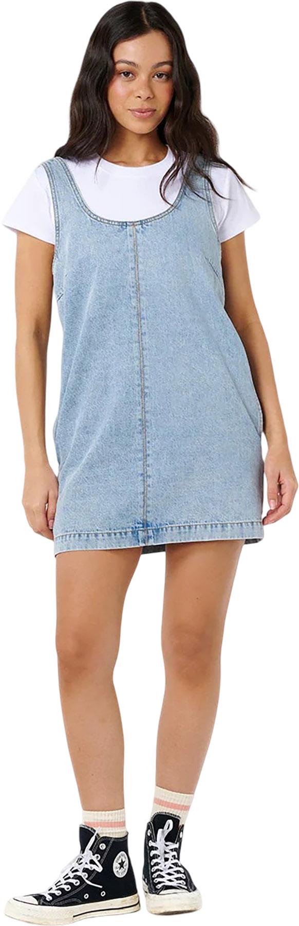 Product gallery image number 3 for product Robe mi-longue en denim Ellie - Femme