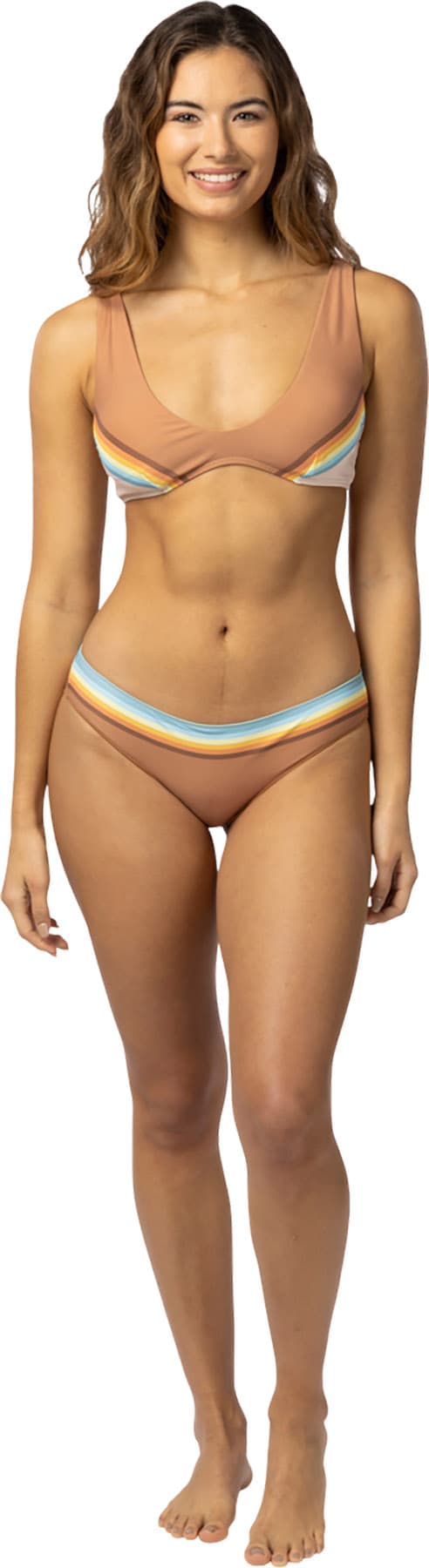 Product gallery image number 4 for product Sunrise Stripe Cheeky Hipster Bikini Bottom - Women's