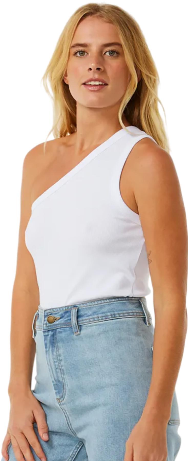 Product gallery image number 4 for product Asymmetrical Ribbed Tank - Women's