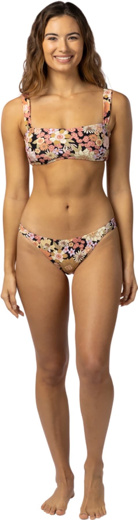 Product gallery image number 3 for product Mystic Floral Skimpy Coverage Bikini Bottom - Women's