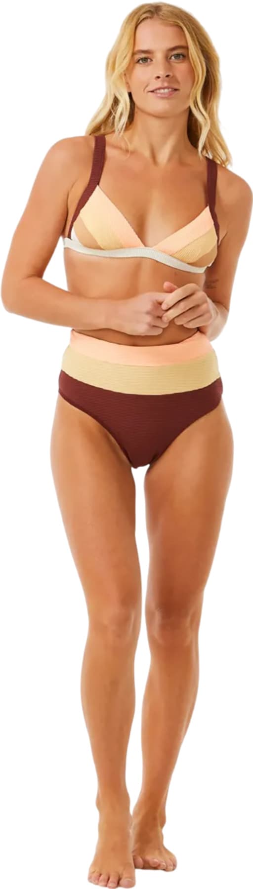 Product gallery image number 5 for product Block Party Spliced Fixed Triangle Bikini Top - Women's