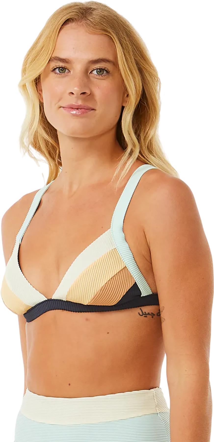 Product gallery image number 4 for product Block Party Spliced Fixed Triangle Bikini Top - Women's