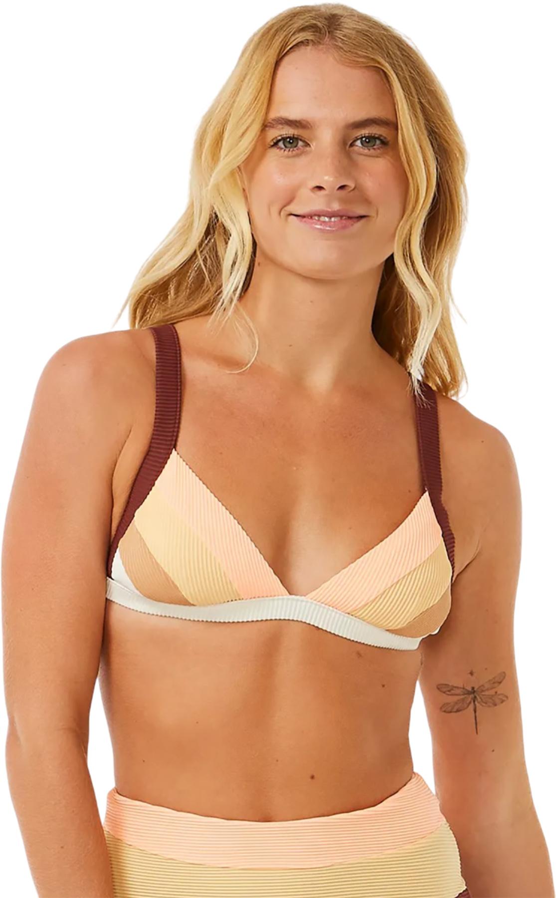 Product gallery image number 1 for product Block Party Spliced Fixed Triangle Bikini Top - Women's