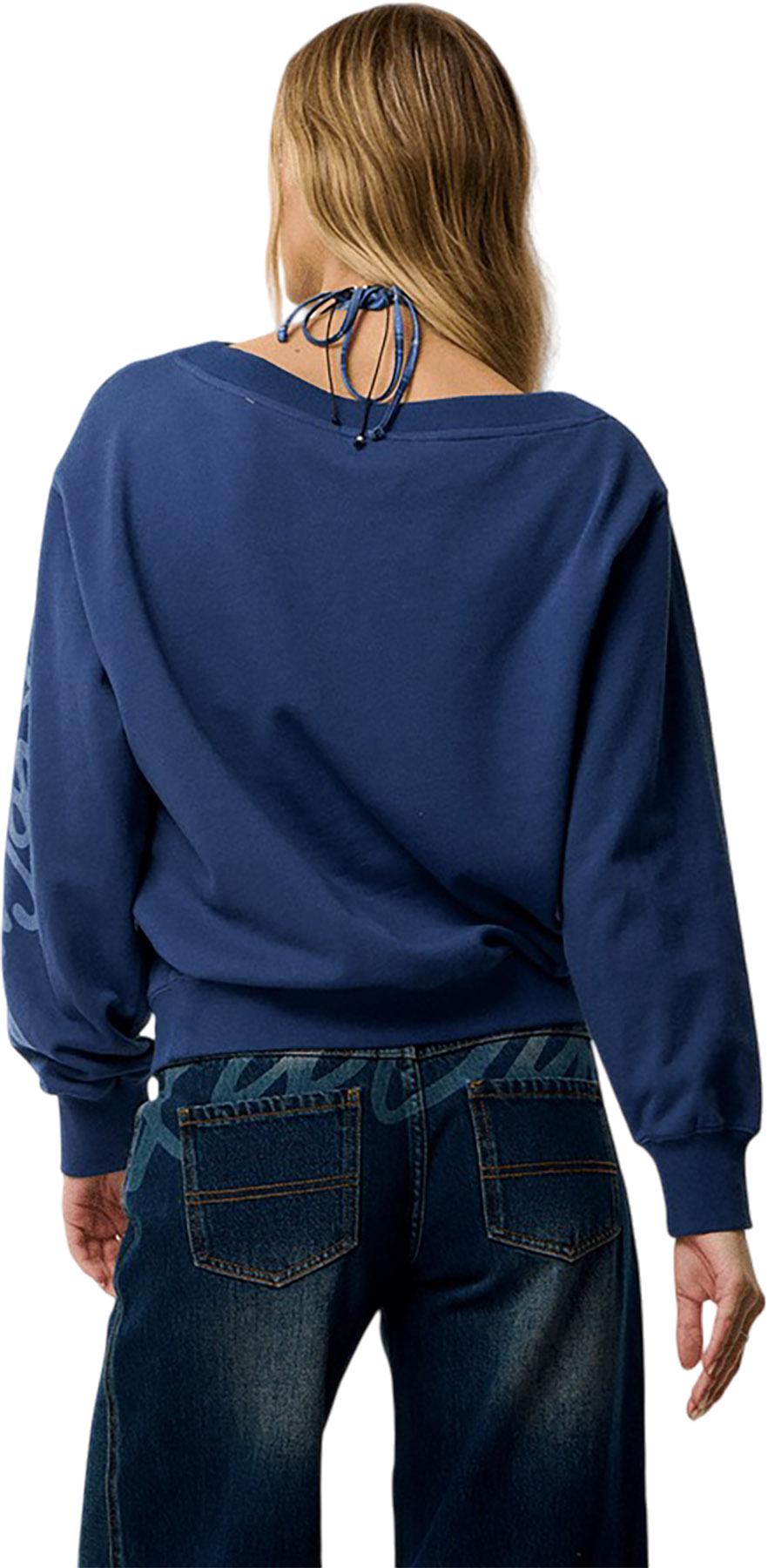 Numéro de l'image de la galerie de produits 2 pour le produit Chandail en molleton à col rond Off Shoulder - Femme