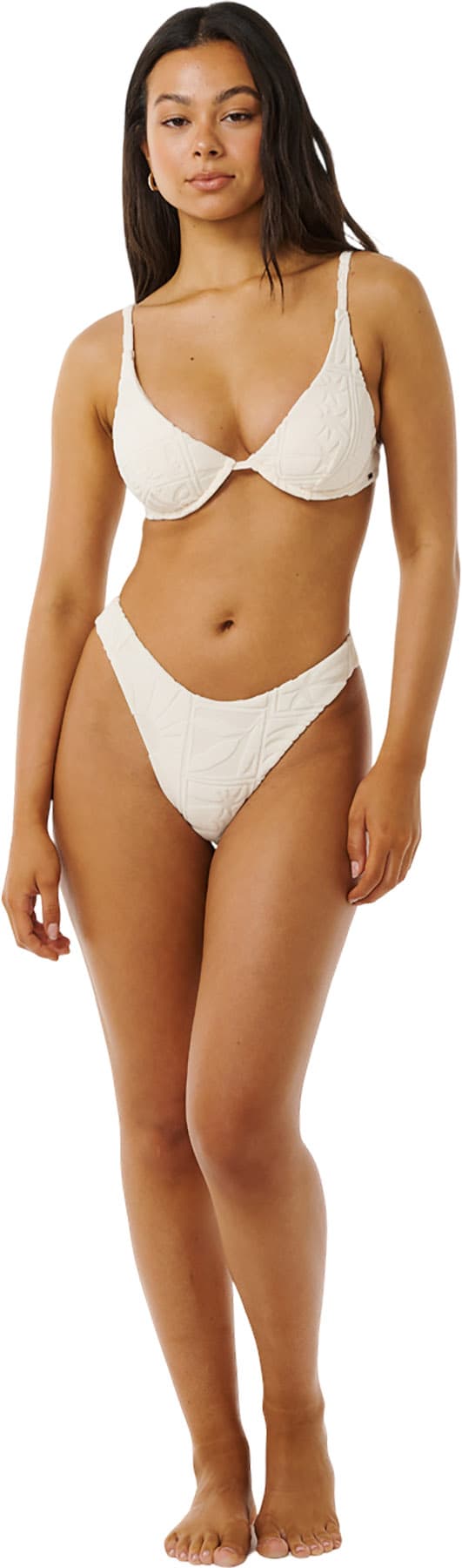 Numéro de l'image de la galerie de produits 4 pour le produit Bas de bikini à couverture échancrée en éponge Santorini - Femme