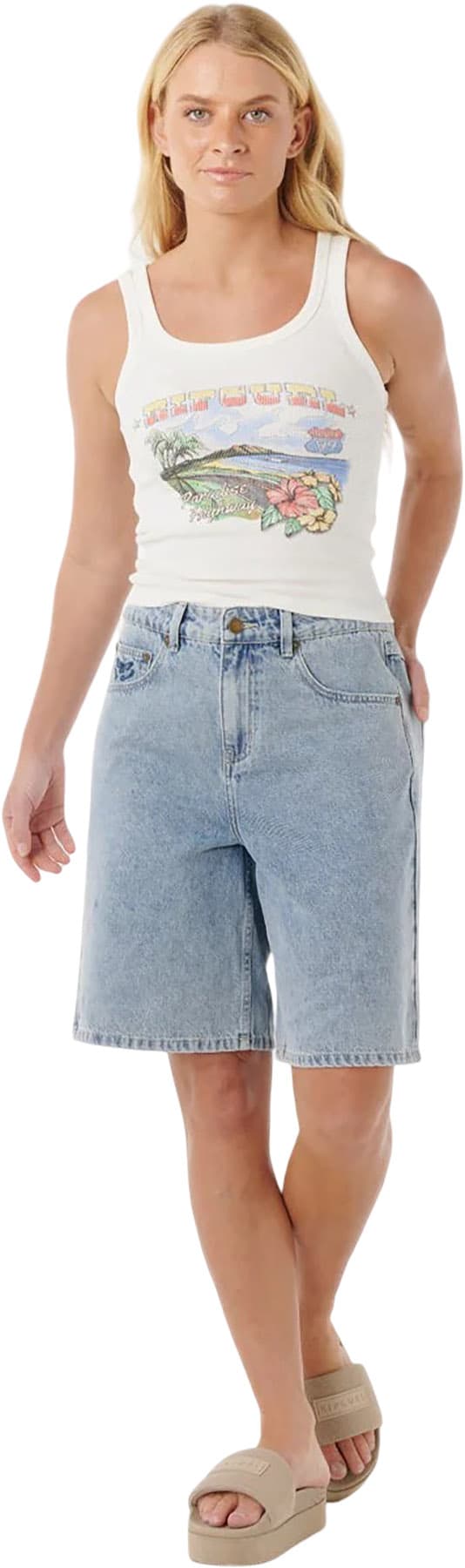 Product gallery image number 2 for product Camisole côtelé Pacific Rider - Femme 