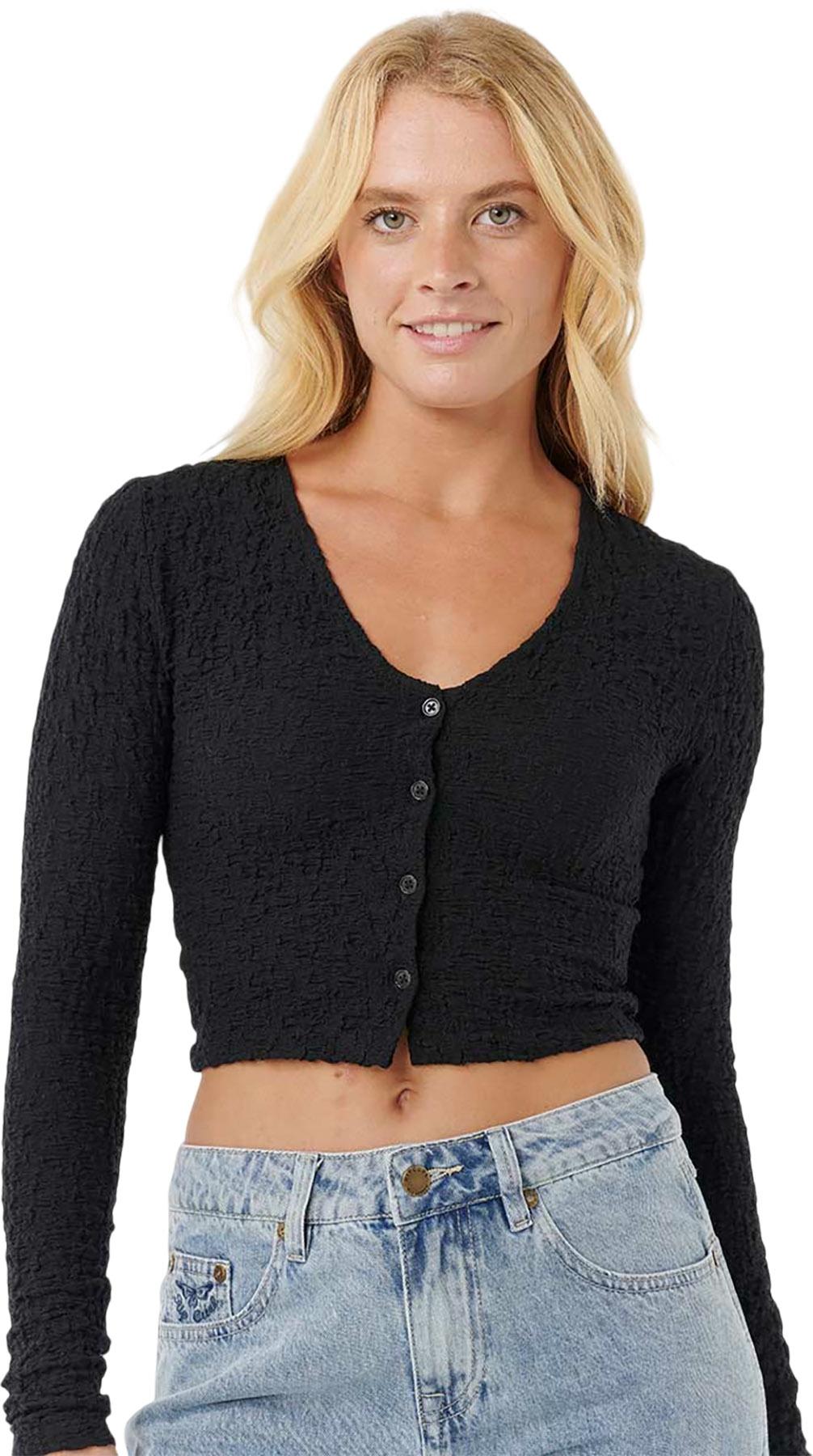 Product gallery image number 3 for product Sunset Luau Texture Long Sleeve T-Shirt - Women's