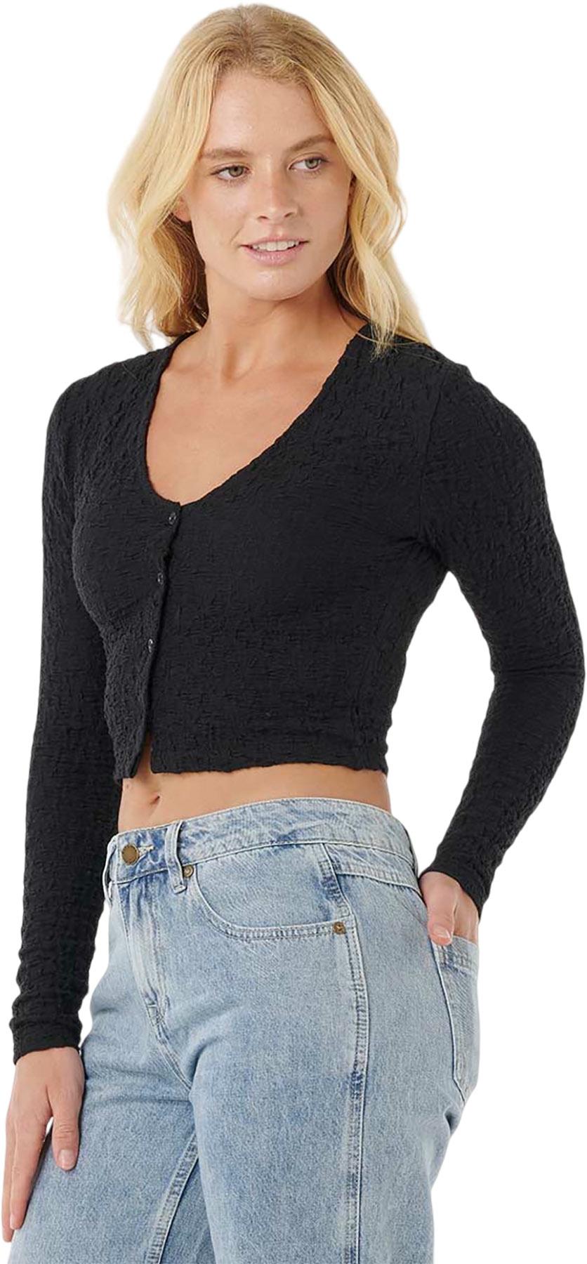 Product gallery image number 4 for product Sunset Luau Texture Long Sleeve T-Shirt - Women's