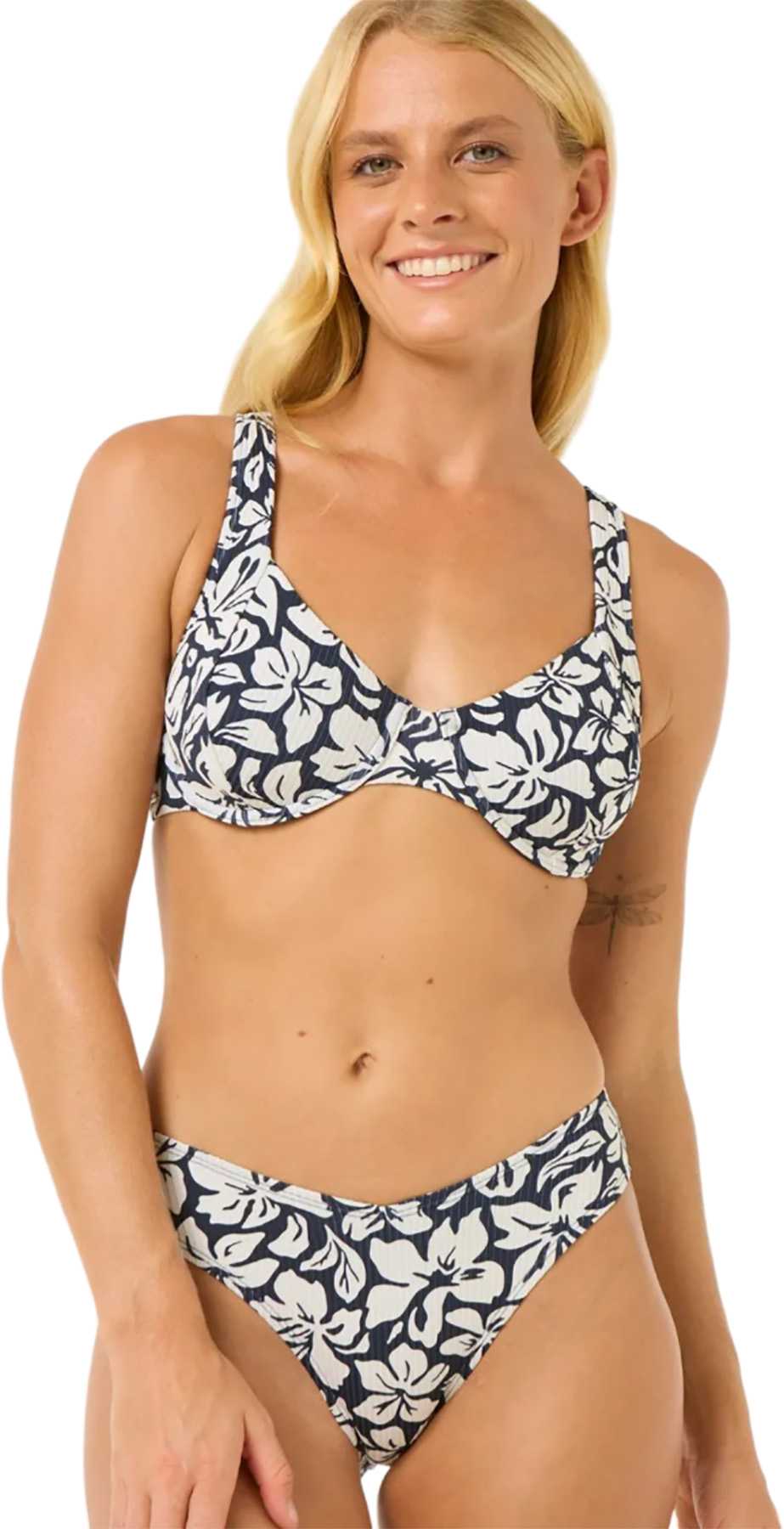 Product image for Las Flores High Leg Good Coverage Bikini Bottom - Women's