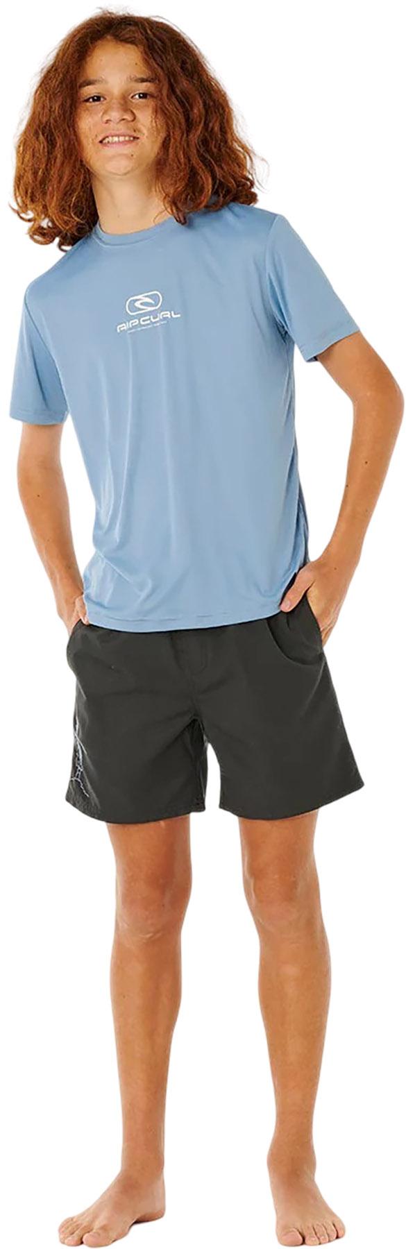 Product gallery image number 3 for product Icons Surflite UV Short Sleeve Rash Vest - Boys 