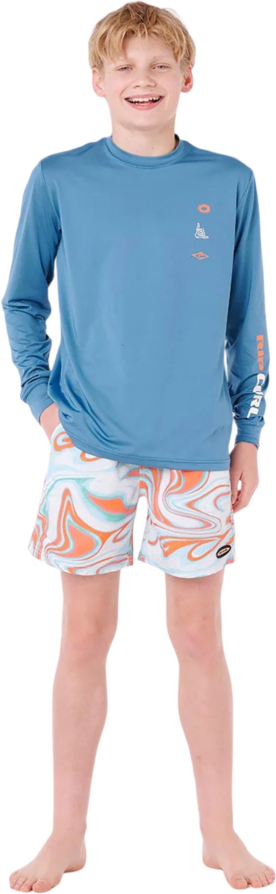 Product gallery image number 2 for product Maillot de surf à manches longues UPF Island Paradiso - Garçon