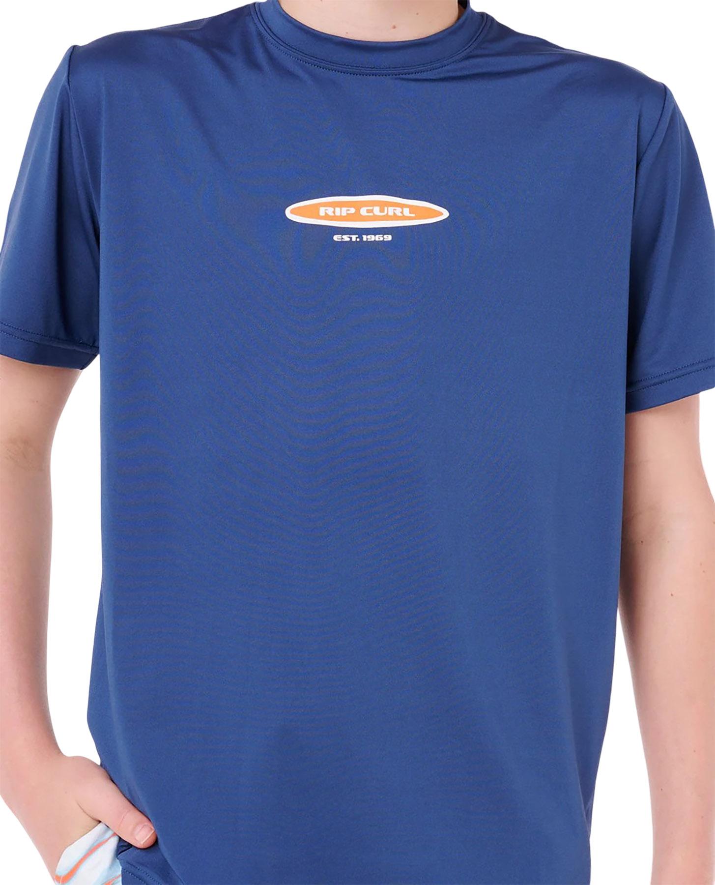 Product gallery image number 3 for product Maillot de surf à manches courtes UPF Island Paradiso - Garçon