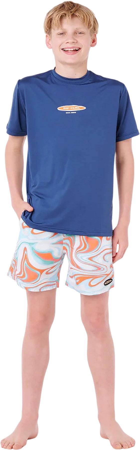 Product gallery image number 4 for product Maillot de surf à manches courtes UPF Island Paradiso - Garçon