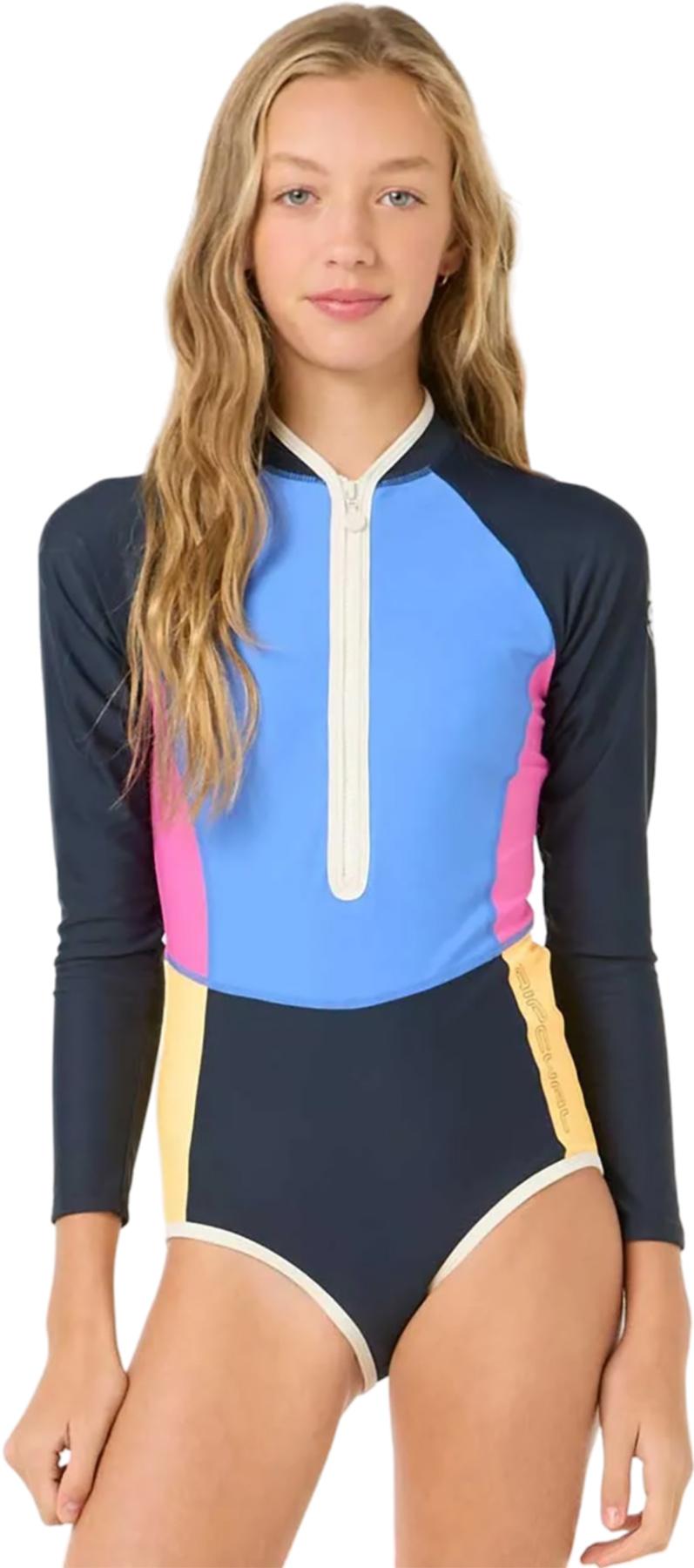 Image de produit pour Maillot de surf à manches longues Block Party - Fille