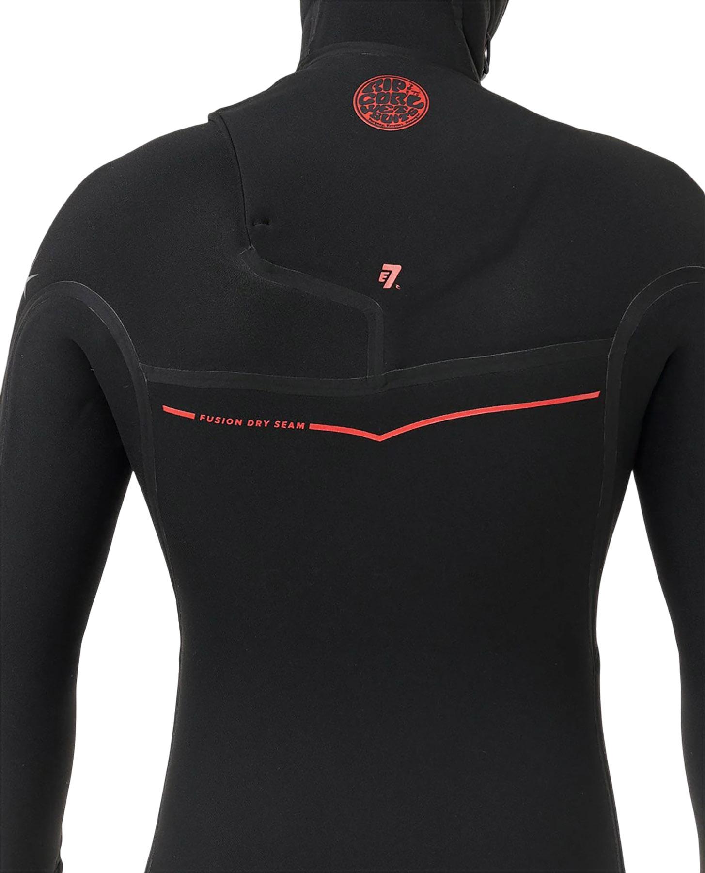 Product gallery image number 3 for product Combinaison intégrale en néoprène à capuchon avec zip poitrine FlashBomb Fusion 4/3 - Homme