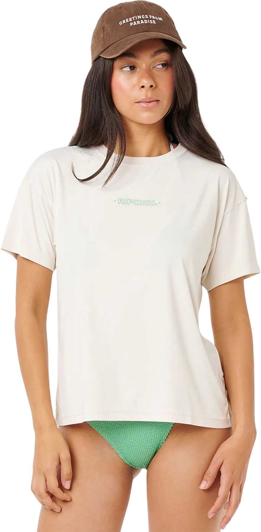 Product image for Sunset Luau Surf Lite Short Sleeve Rashguard - Women's