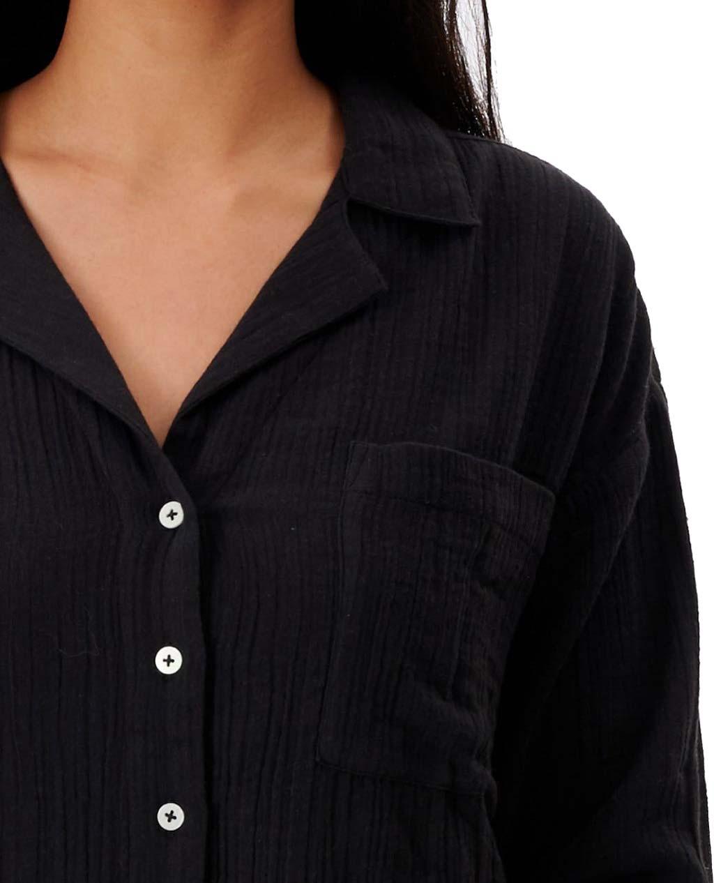 Product gallery image number 3 for product Premium Surf Long Sleeve Button Up Shirt - Women's