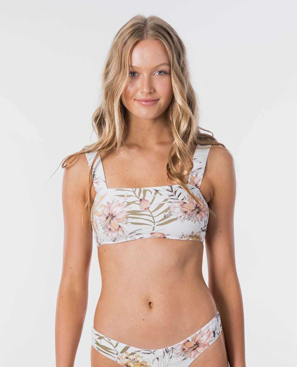 Product gallery image number 1 for product Playa Blanca Longline Crop Bikini Top - Women's