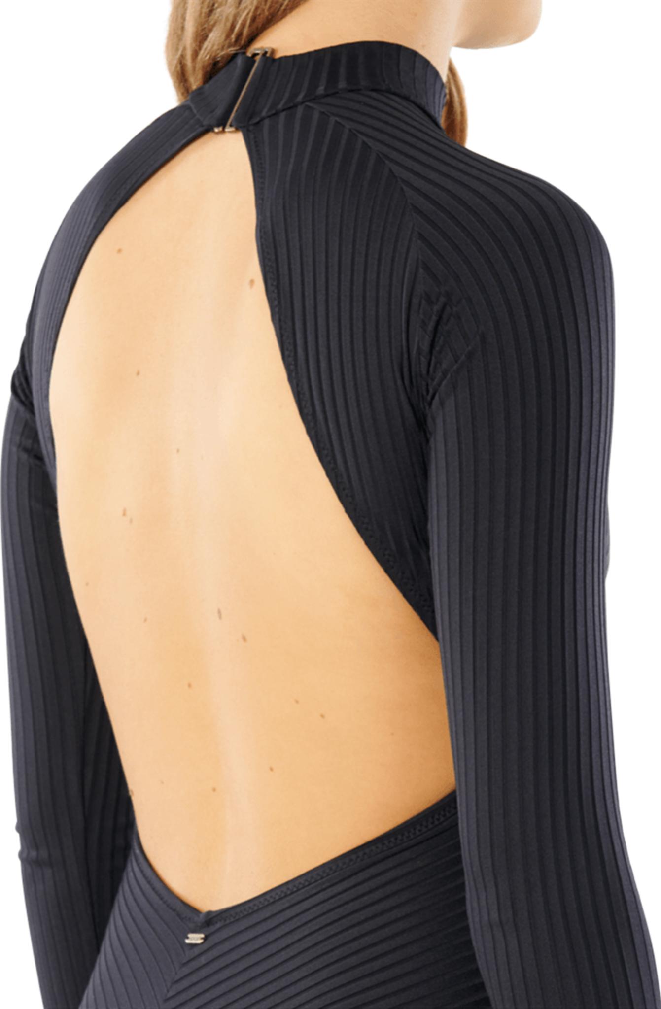 Product gallery image number 3 for product Premium Surf Good Coverage Long Sleeve One Piece Swimsuit - Women's