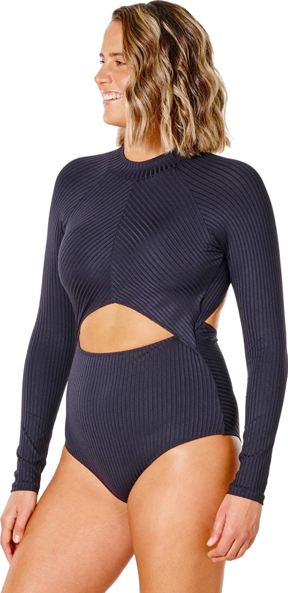 Product gallery image number 4 for product Premium Surf Good Coverage Long Sleeve One Piece Swimsuit - Women's