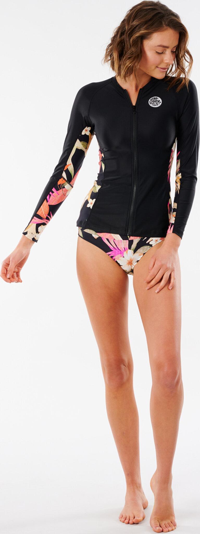 Product gallery image number 1 for product North Shore Zip Through Long Sleeve Rashguard - Women's