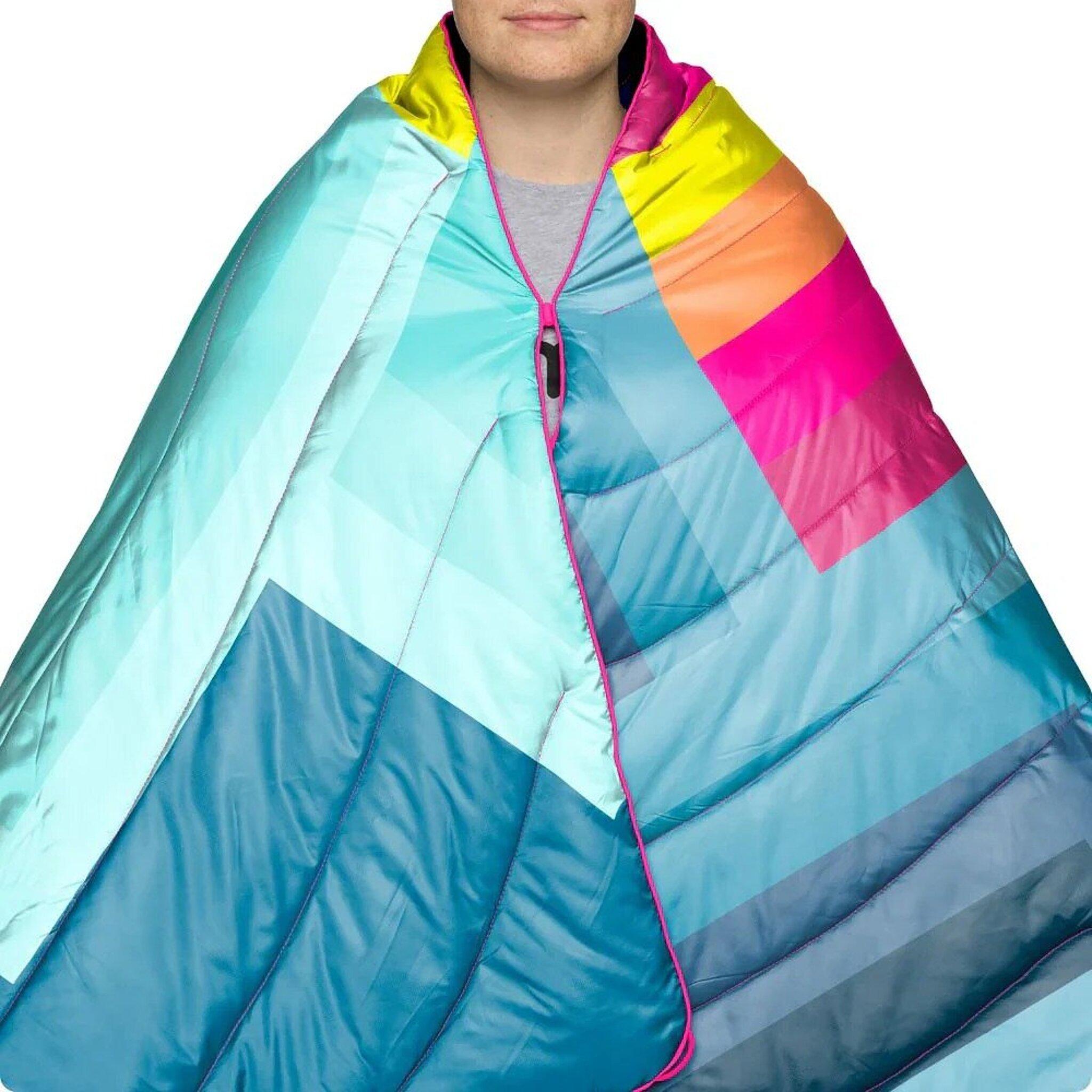 Product gallery image number 4 for product Retro Stripe Peaks Original Puffy Blanket 1-person