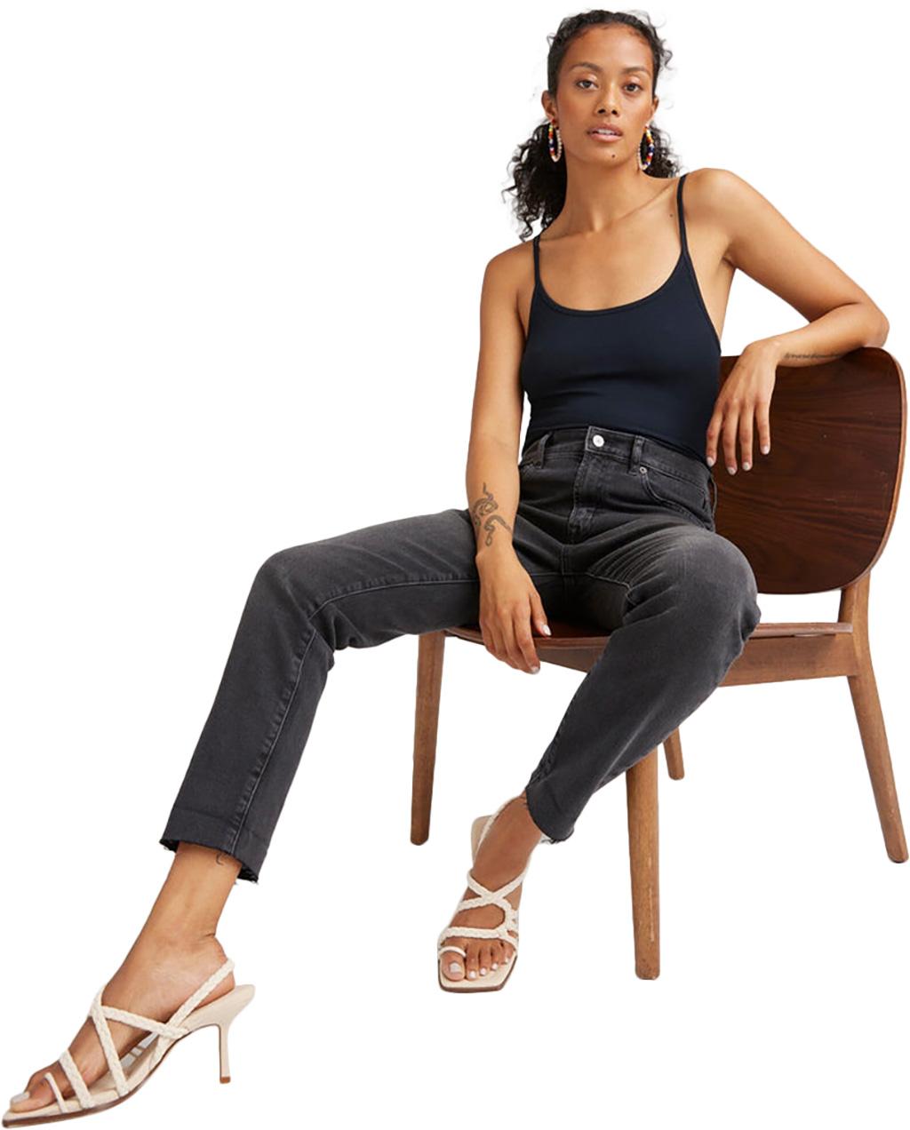 Product gallery image number 3 for product Modal Baby Rib Strappy Body Suit - Women's