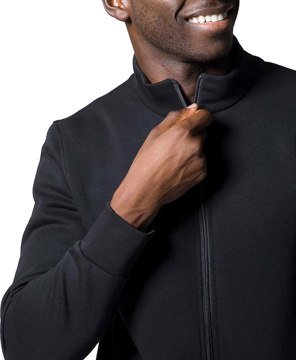 Numéro de l'image de la galerie de produits 4 pour le produit Sweat-shirt en coton à fermeture éclair sur toute la longueur - Homme