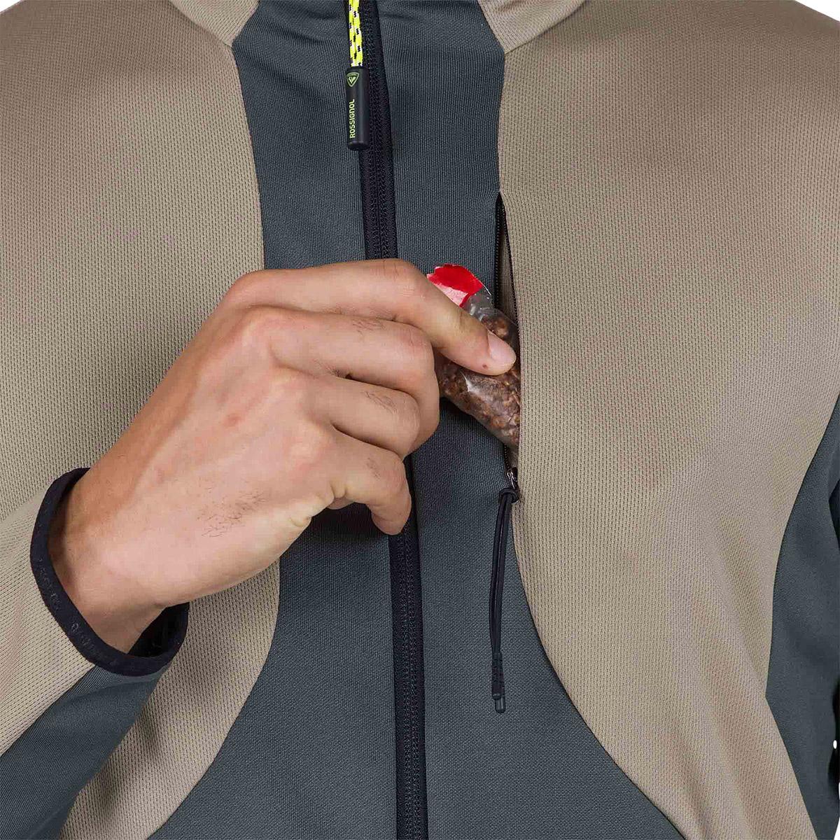 Numéro de l'image de la galerie de produits 4 pour le produit Manteau intermédiaire en molleton à glissière pleine longueur Diretta - Homme