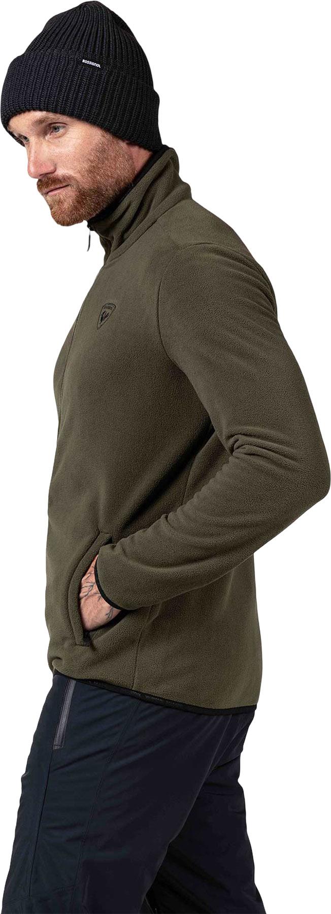 Product gallery image number 6 for product Manteau en molleton à glissière pleine longueur Strawpile - Homme