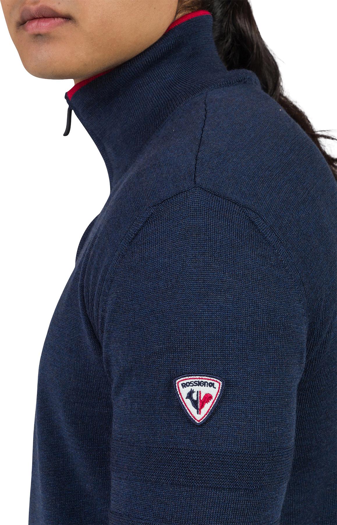 Product gallery image number 5 for product Stripe Half-Zip Knit Sweater - Men's