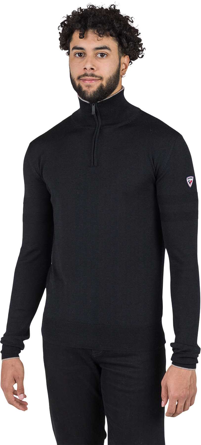 Image de produit pour Chandail rayé en tricot à demi-glissière - Homme
