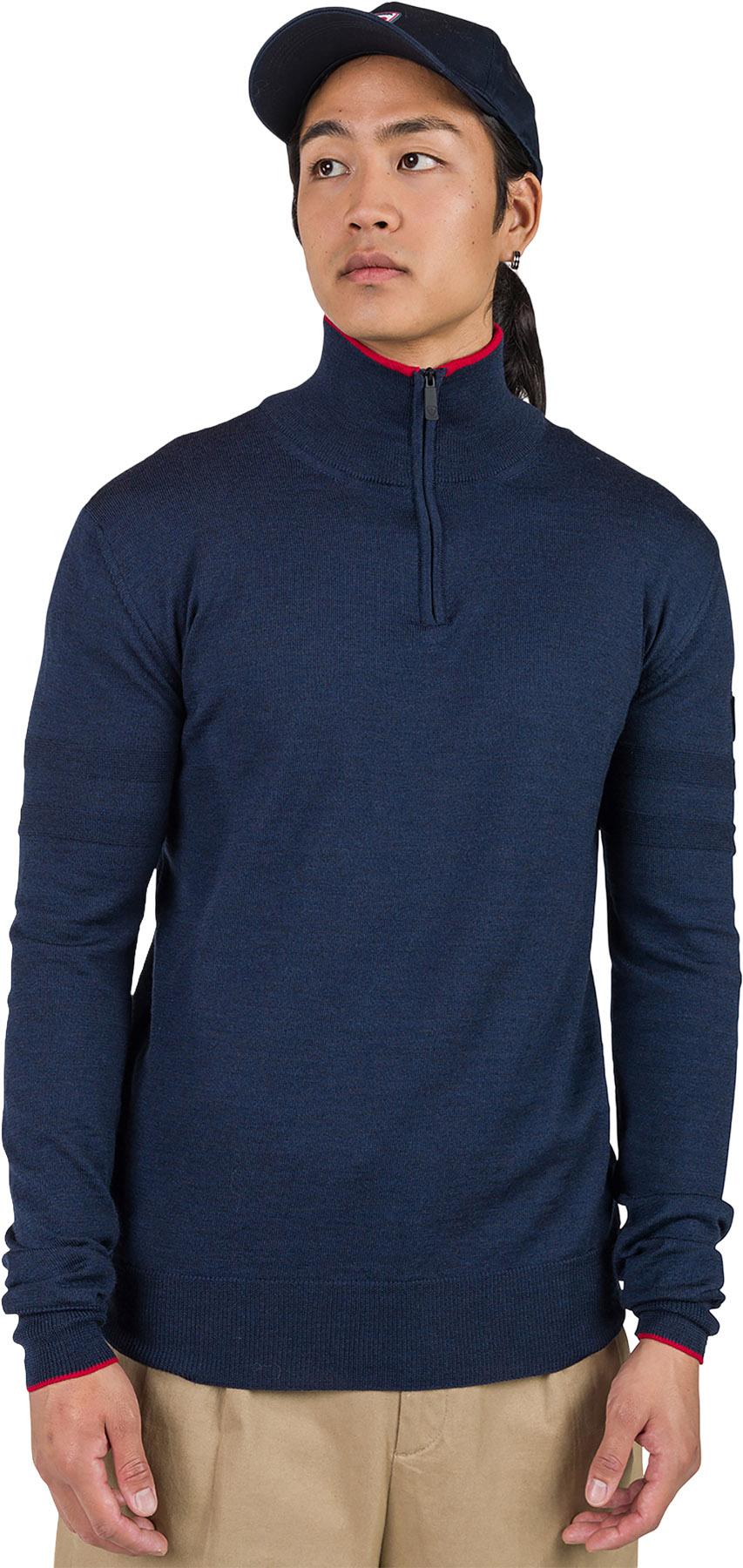 Product image for Stripe Half-Zip Knit Sweater - Men's