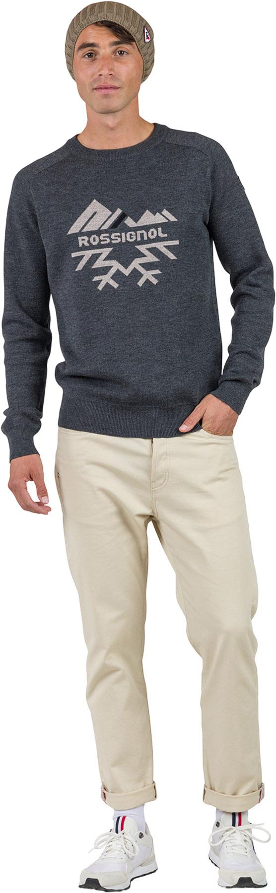 Product gallery image number 4 for product Jacquard Crew Neck Sweater - Men's