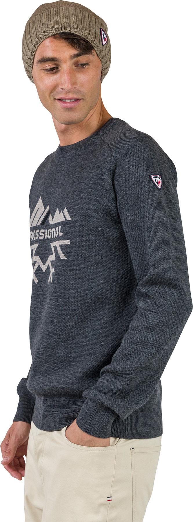 Product gallery image number 5 for product Jacquard Crew Neck Sweater - Men's