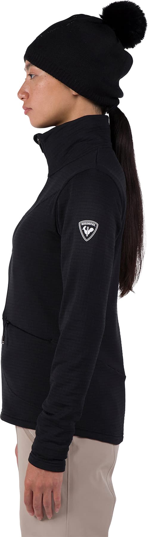 Numéro de l'image de la galerie de produits 3 pour le produit Manteau en molleton à glissière pleine longueur Blackside - Femme