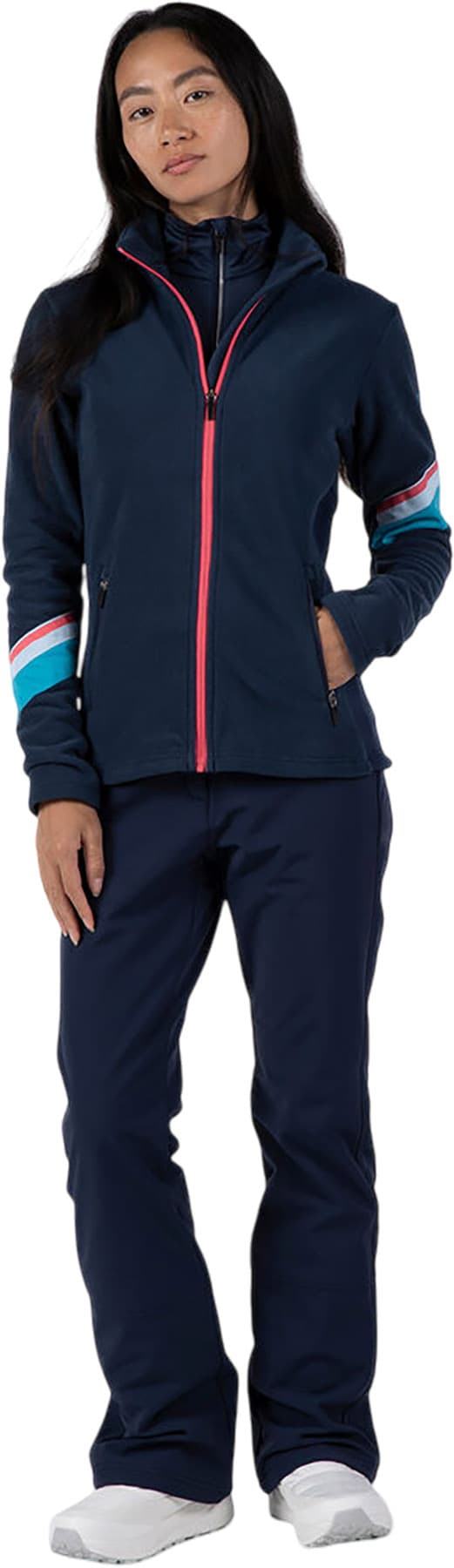 Numéro de l'image de la galerie de produits 7 pour le produit Manteau en molleton à glissière pleine longueur Strawpile - Femme