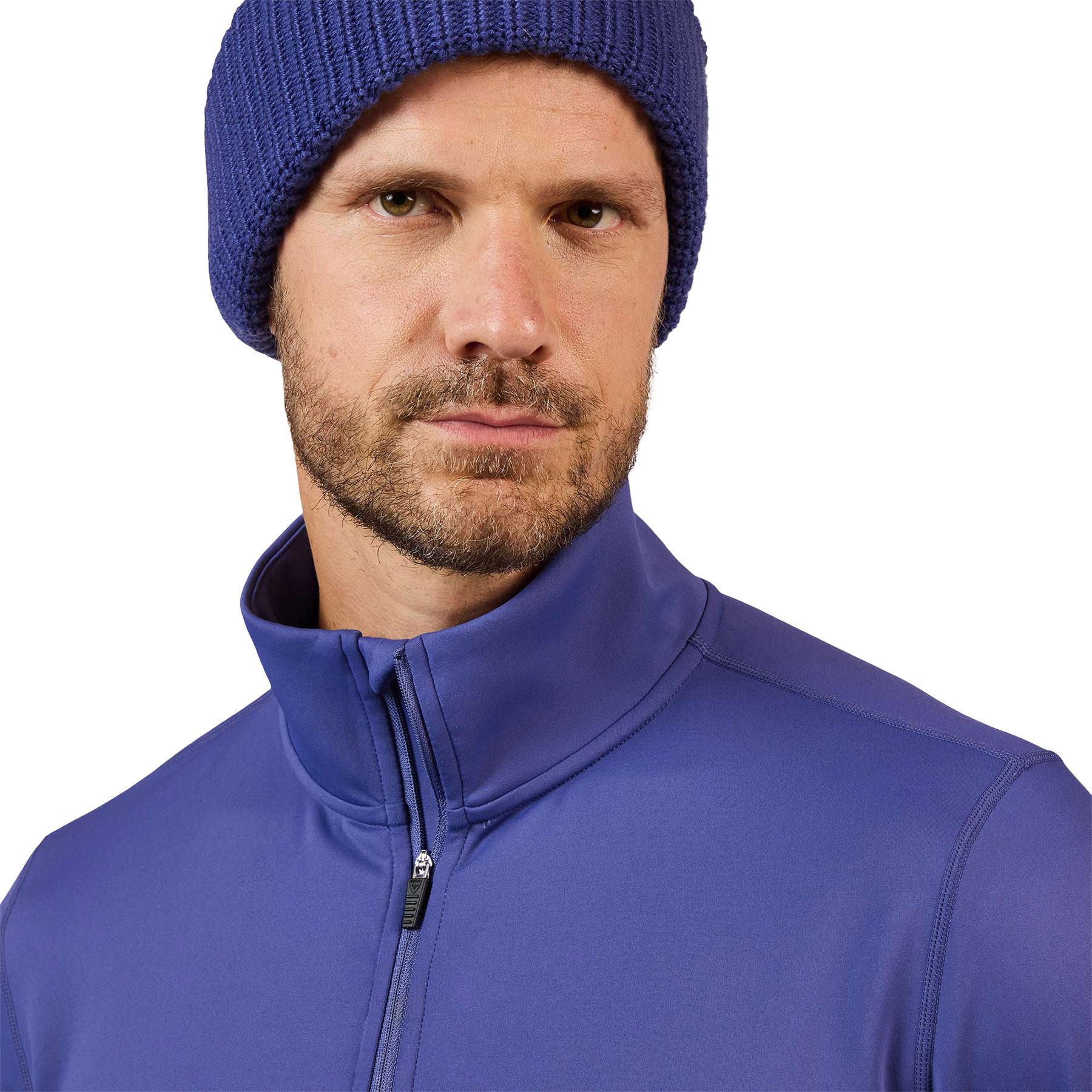 Product gallery image number 3 for product Haut en molleton à demi-glissière extensible couche intermédiaire - Homme