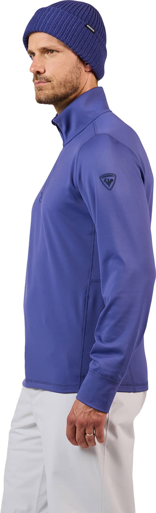 Product gallery image number 6 for product Haut en molleton à demi-glissière extensible couche intermédiaire - Homme