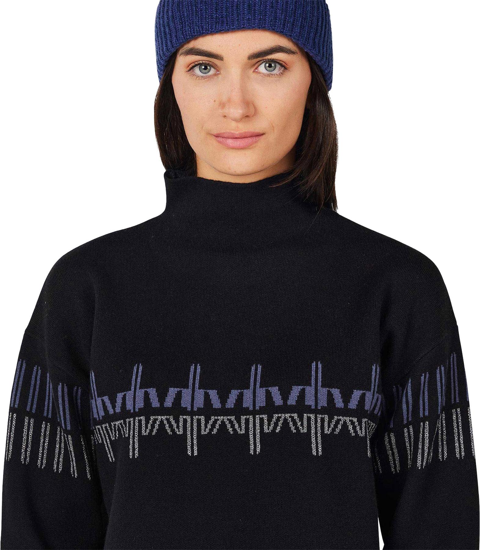 Product gallery image number 3 for product Patterned Turtleneck Sweater - Women's