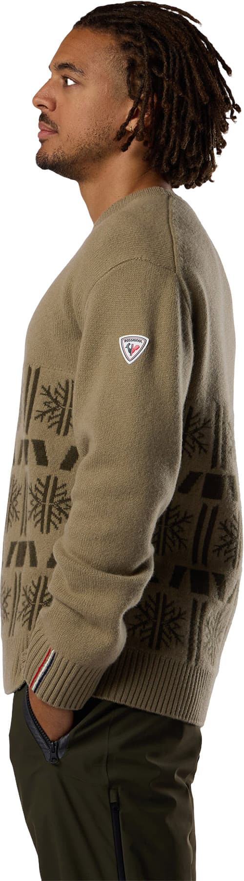 Product gallery image number 3 for product Patterned Crewneck Sweater - Men's