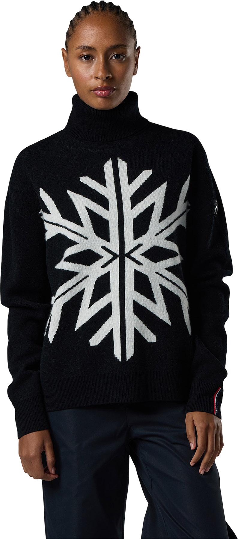 Product gallery image number 4 for product Patterned Turtle Neck Sweater - Women's