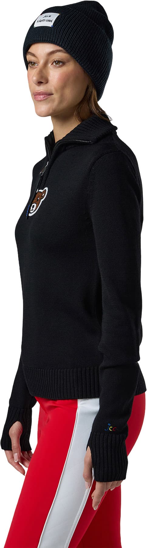 Product gallery image number 4 for product JCC Teddy Quarter Zip Sweater - Women's