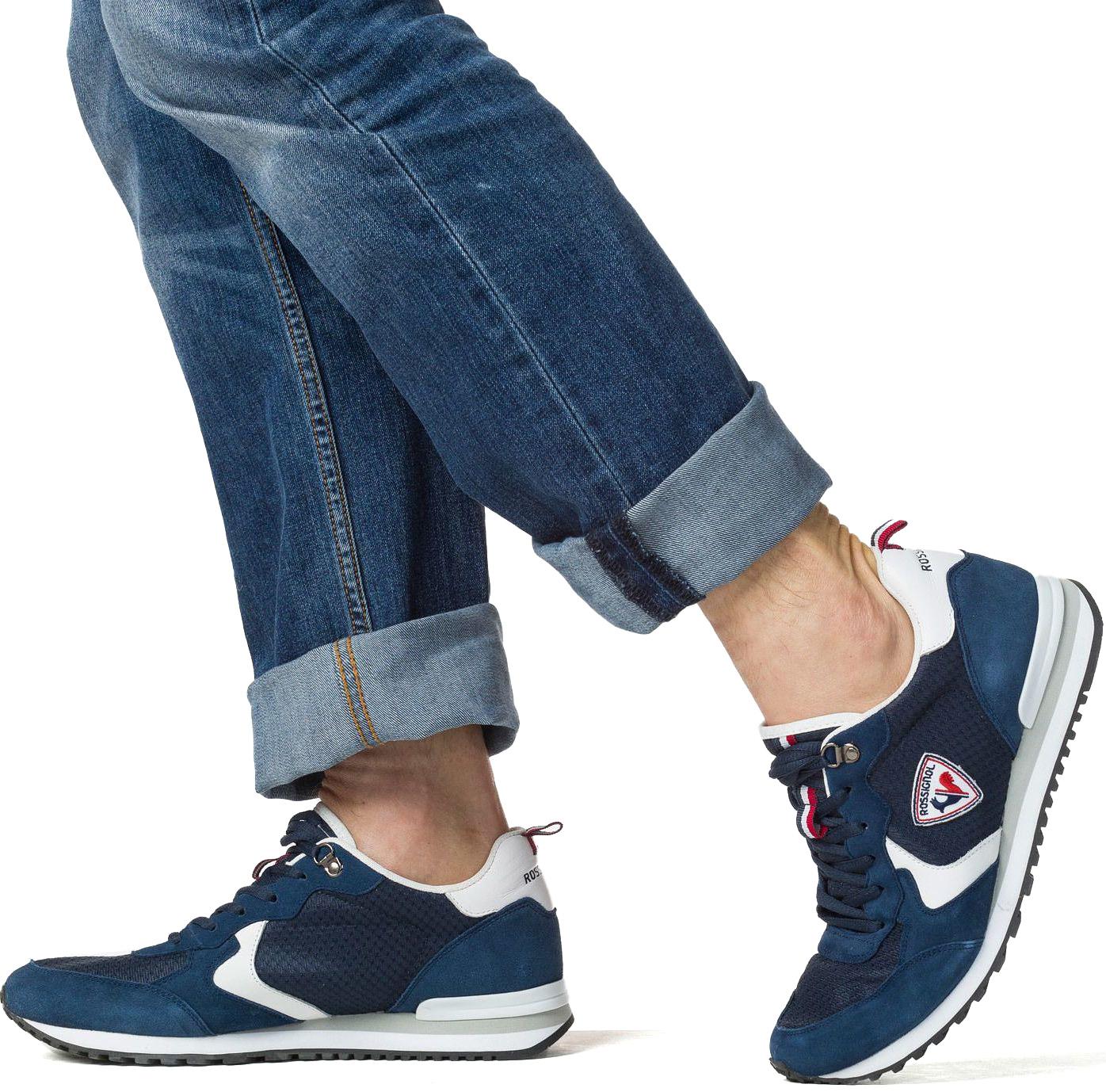 Product gallery image number 6 for product Heritage Navy Blue Sneakers - Men's