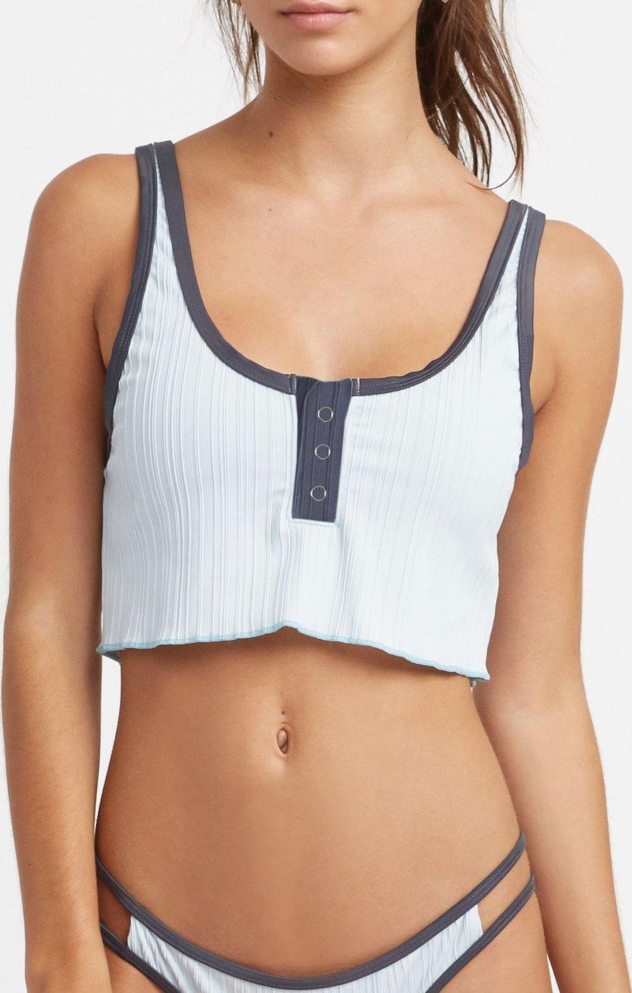 Product gallery image number 1 for product Linear Ribbed Bikini Crop Top - Women's