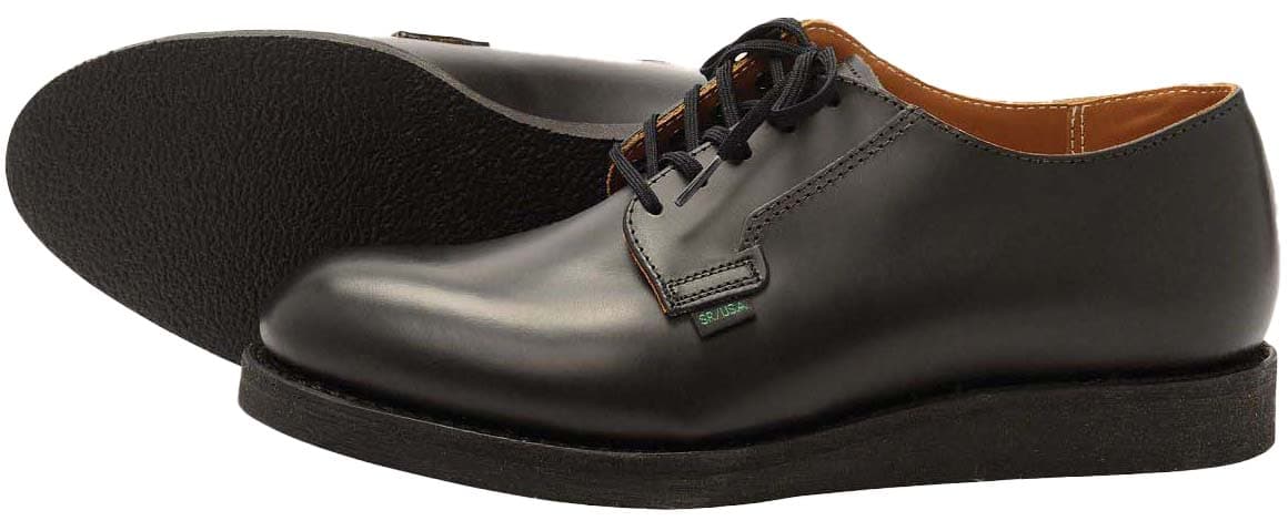 Product gallery image number 3 for product Postman Oxford Black Chaparral Leather Shoes - Men's