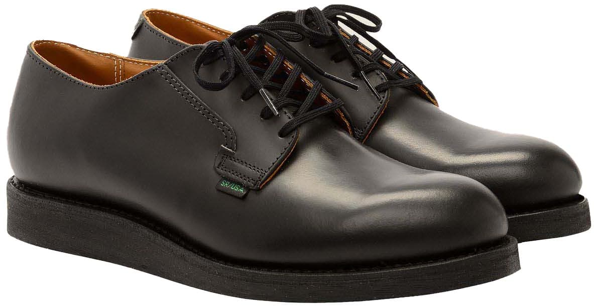 Product gallery image number 4 for product Postman Oxford Black Chaparral Leather Shoes - Men's