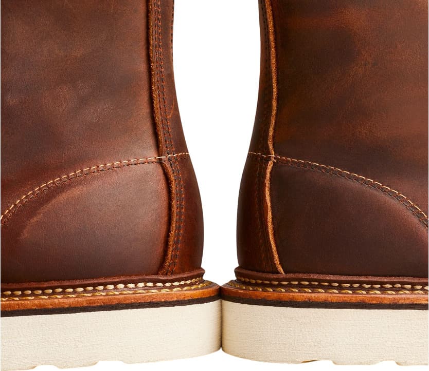 Product gallery image number 2 for product 6-inch Classic Moc Copper Rough and Tough Leather Boots - Men's